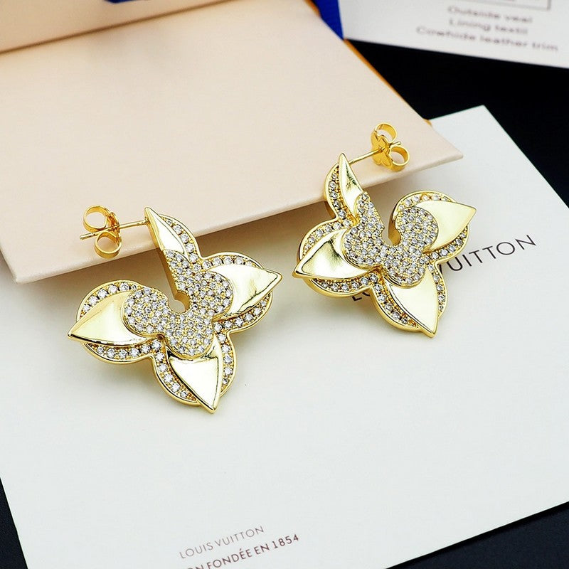 Louis Vuitton Medaillon 18K Gold Earrings