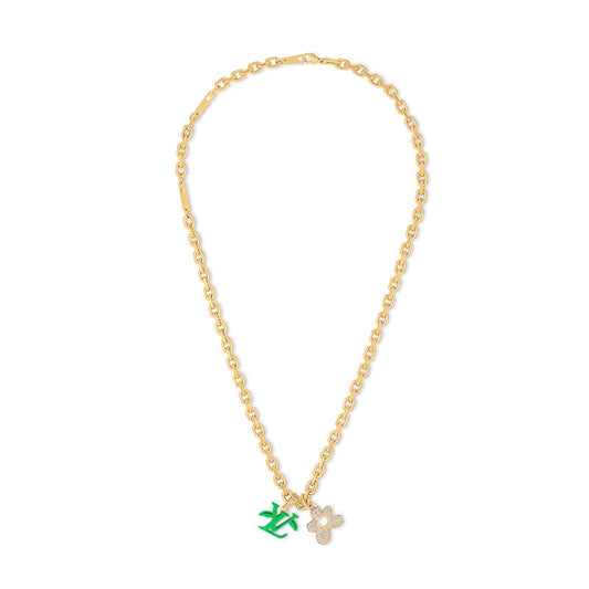 Louis Vuitton Blooming Pendant 18K Gold Necklace