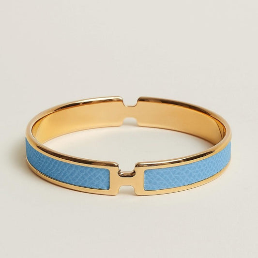 Hermes Olympe Blue 18K Gold Bracelet